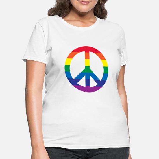 rainbow peace sign shirt